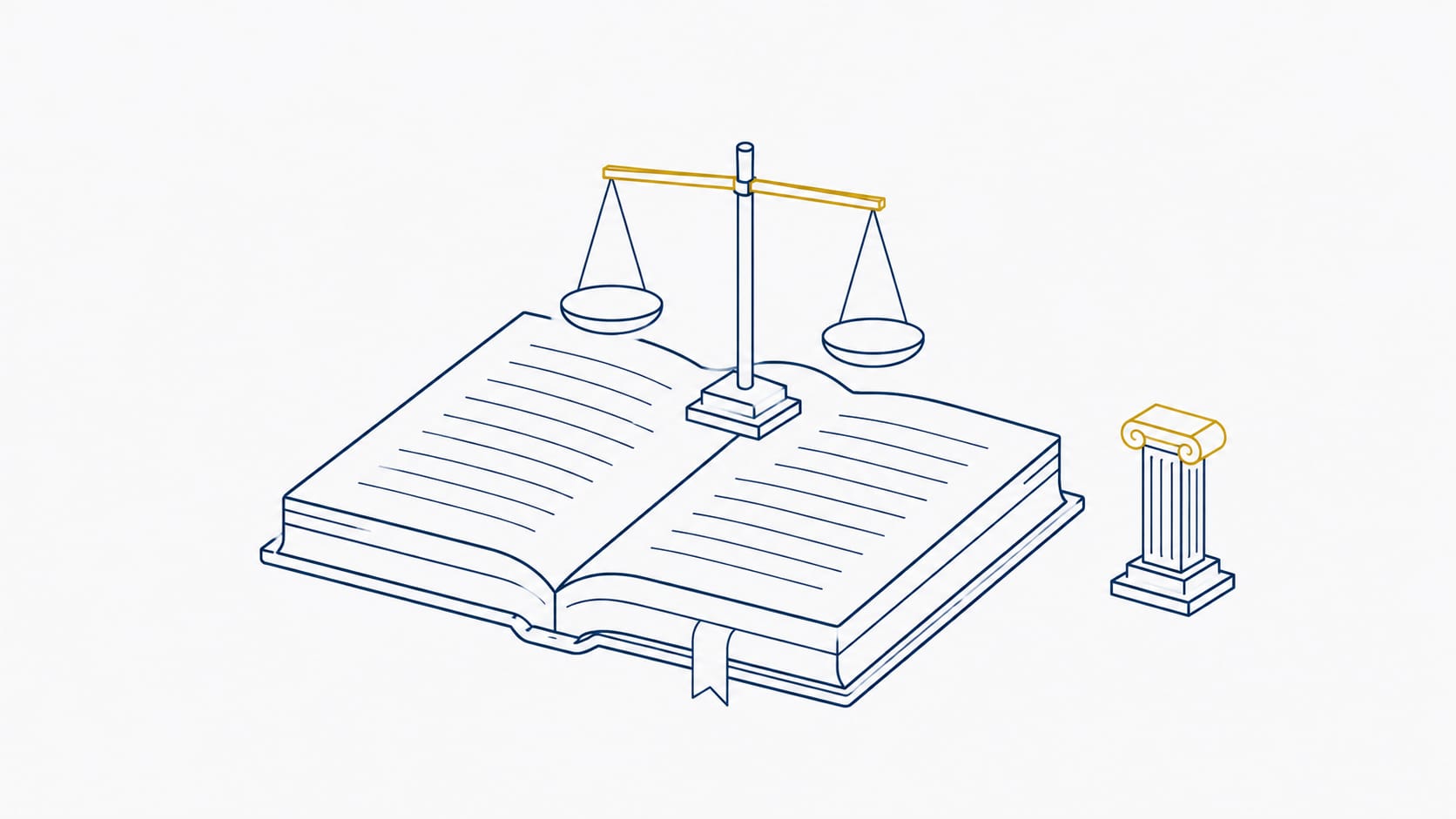 Codice legale aperto con bilancia della giustizia - blog legale